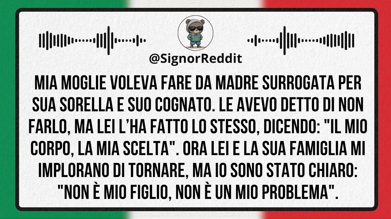 Mia moglie voleva fare da madre surrogata per sua sorella, ma l’ho fatta pentire della sua decisione