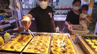 網紅小吃台灣蚝蛋燒/蚵蛋燒15元6個，20元8個！你們覺得劃算嗎？