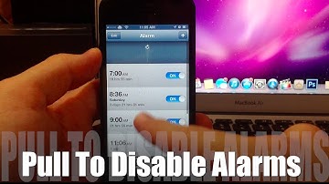 Pull To Disable Alarms - Cydia Tweak