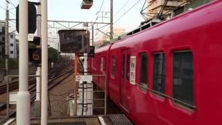 名鉄三河線6000系6043F(第2編成目の更新車)+6000系6034F 豊田市駅入線
