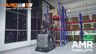 Autonomous Mobile Robots Forklifts (AMR Forklifts) warehouse automation solutions - EUROFIT by Eurofit Romania 135 views 1 month ago 1 minute, 55 seconds