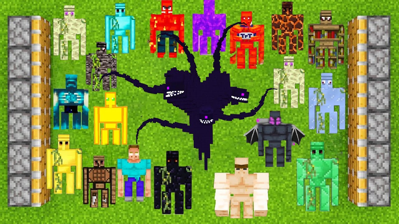 what if you create BACKROOMS WITHER STORM BEDROCK WARDEN TNT GOLEM in ...
