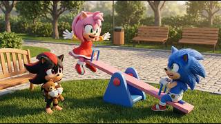 🤔Sonic Challenge: The sadness of shadow - Shadow Baby is sad playing with his teddy bear all alone🥲🥲