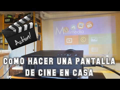 Cómo Hacer Una Pantalla De Cine En Casa #Proyector #Multimedia #Vídeo #LCD