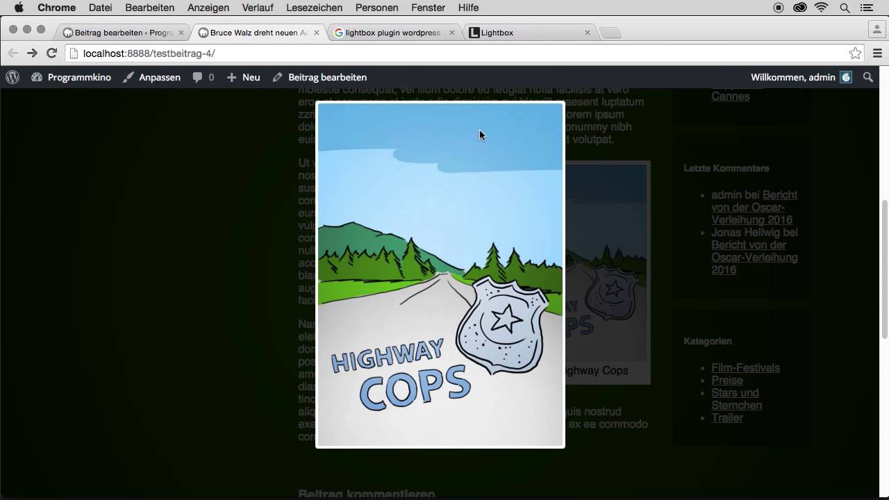 WordPress-Themes entwickeln und gestalten: Eine Lightbox-Funktion ohne Plug-in