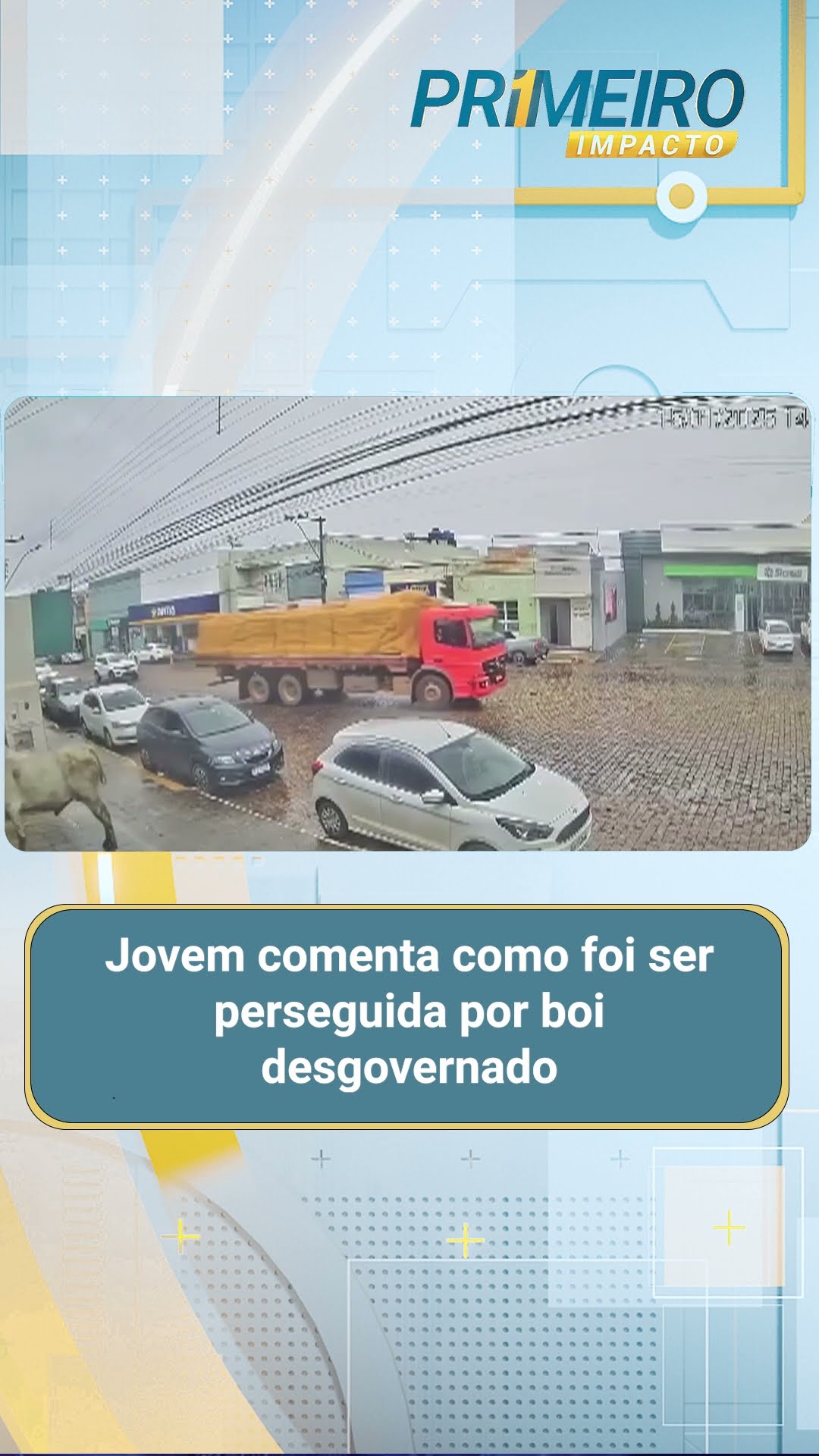 Jovem comenta como foi ser perseguida por boi desgovernado