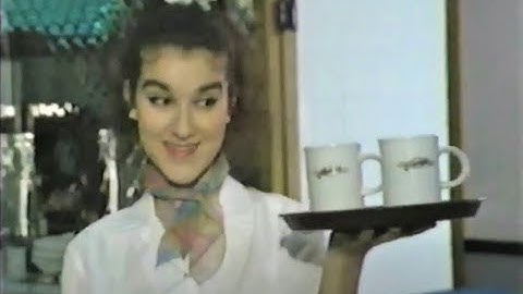 Céline Dion at opening of first Nickels restaurant (September 1990)