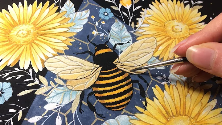 Bee | Gouache illustration