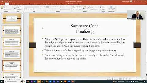 Florida Probate Lawyer explains Summary Administration