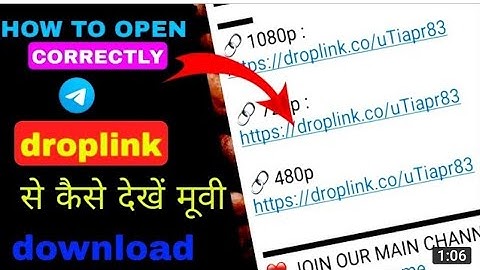 how to open drop link  videos🎥