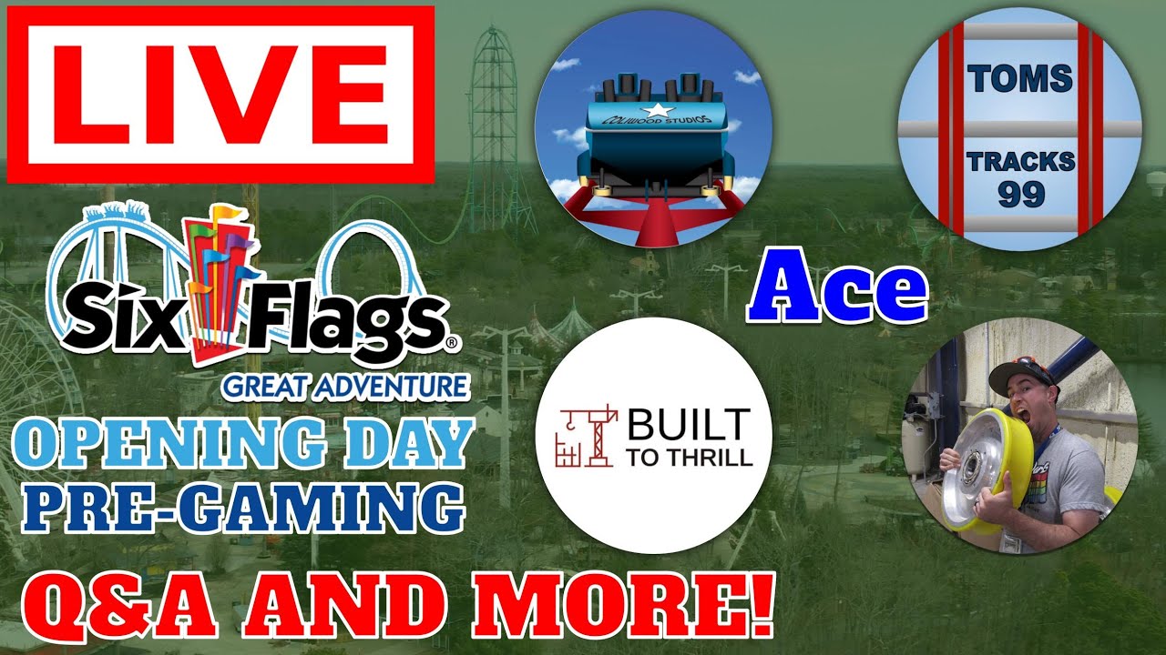 LIVE Six Flags Great Adventure Opening Day PreGaming Q&A And More