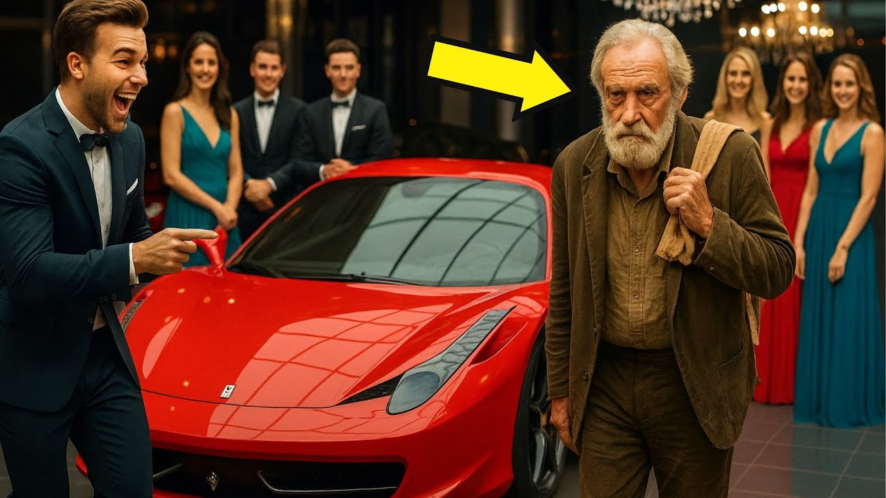 TE DOY MI FERRARI SI LOGRAS ENCENDERLA – RIÓ EL MILLONARIO... PERO EL VIEJO HAMBRIENTO LO CALLÓ