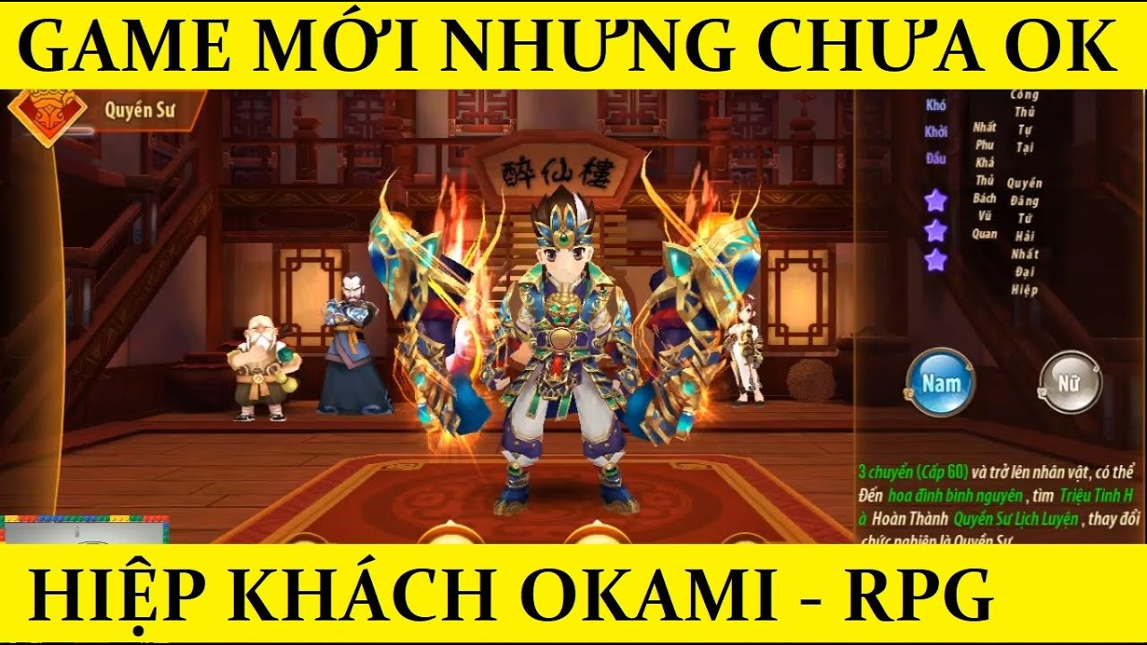 okami game  2022 New  Game hay nhưng chưa hoàn thiện - Hiệp Khách Okami - Có giftcode free VIP 16