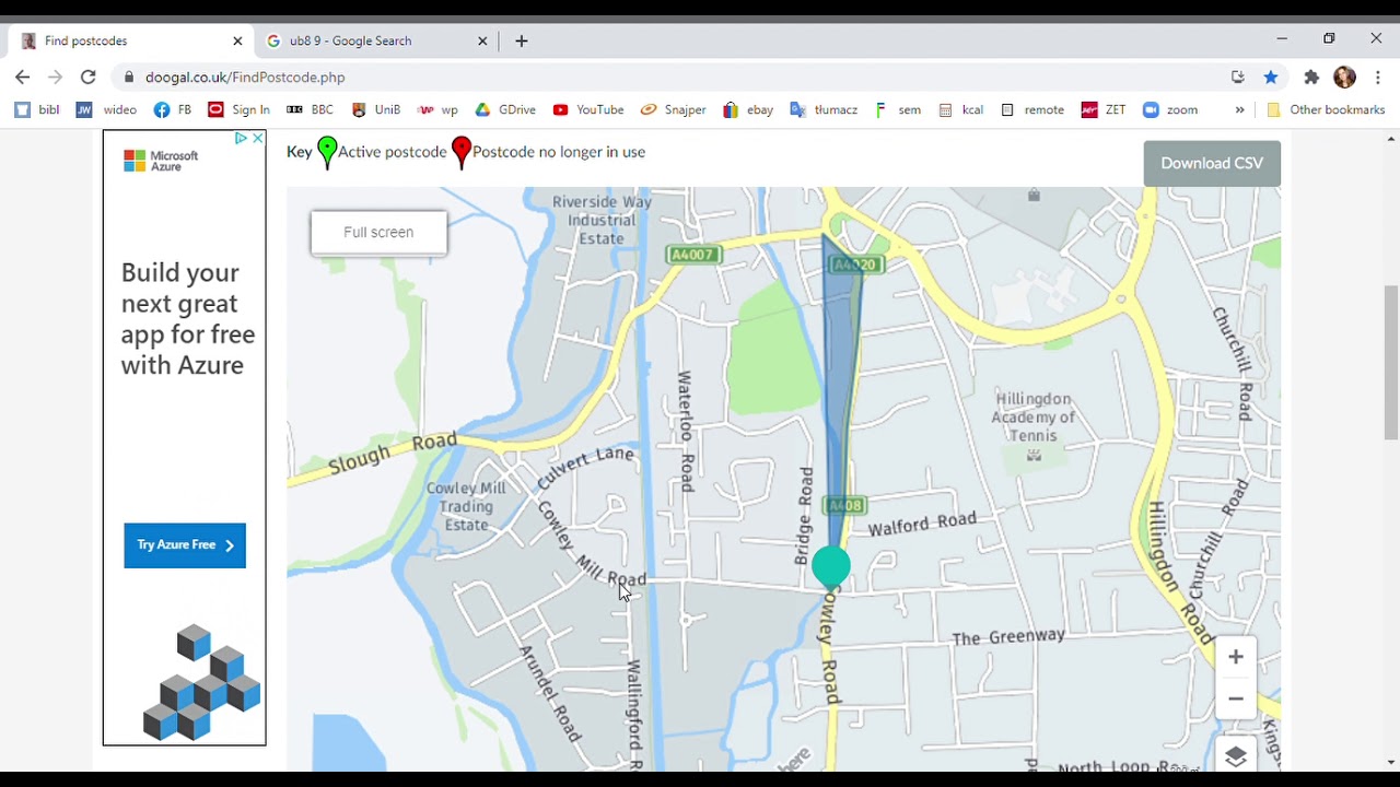 doogal postcode finder YouTube