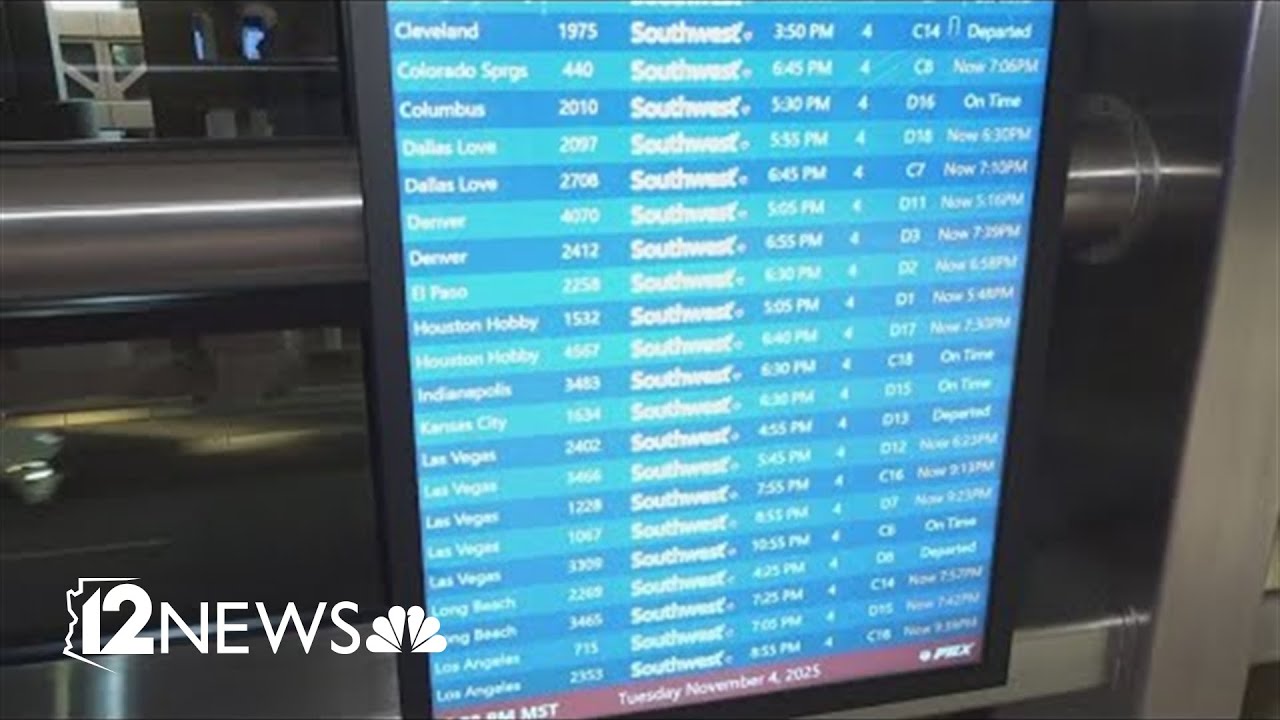 Several delays reported at Sky Harbor Airport - YouTube