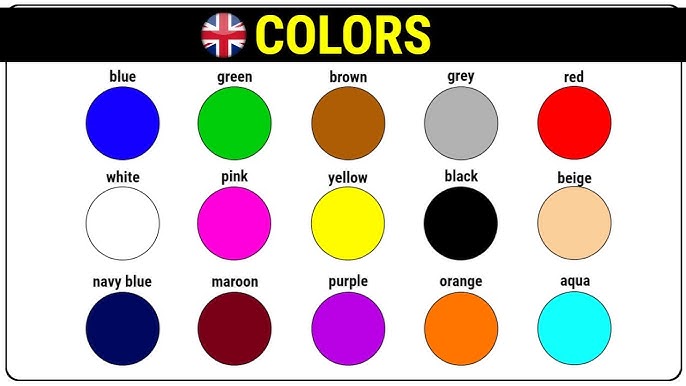 Les couleurs en anglais 2 