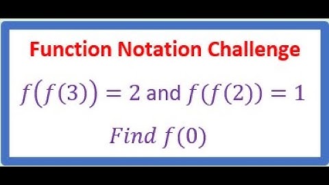 Function Notation Challenge Question IBSL Grade 10