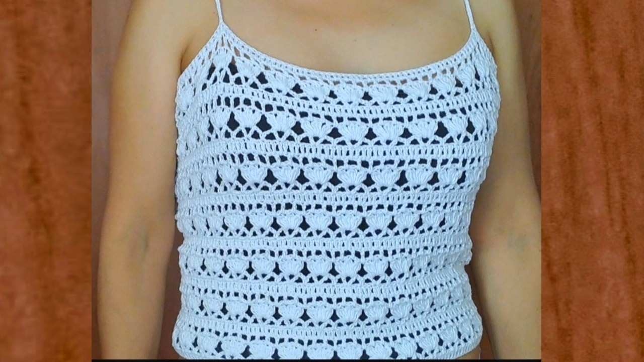 TOP a Crochet paso a paso, Fácil de Tejer/Video Tutorial de TOP a Ganchillo/Crochet TOP Tutorial.
