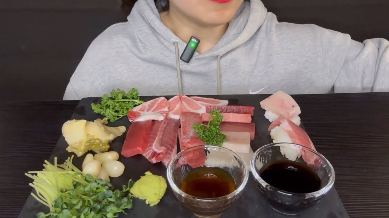 신선한 참치 ASMR 먹방 🐟 | Fresh Tuna ASMR Mukbang (No Talking)