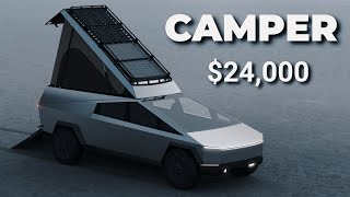 Space Campers Reveals a Wedge Style Camper for the Cybertruck