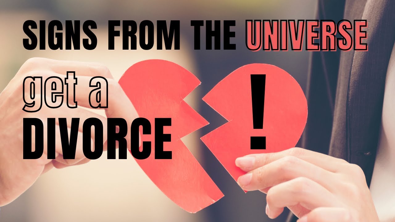 The sign to get a divorce