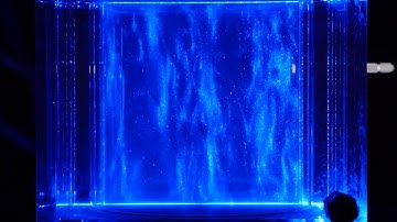 Rotating Rayleigh-Bénard convection with a rotation rate of 1.2 rad/s