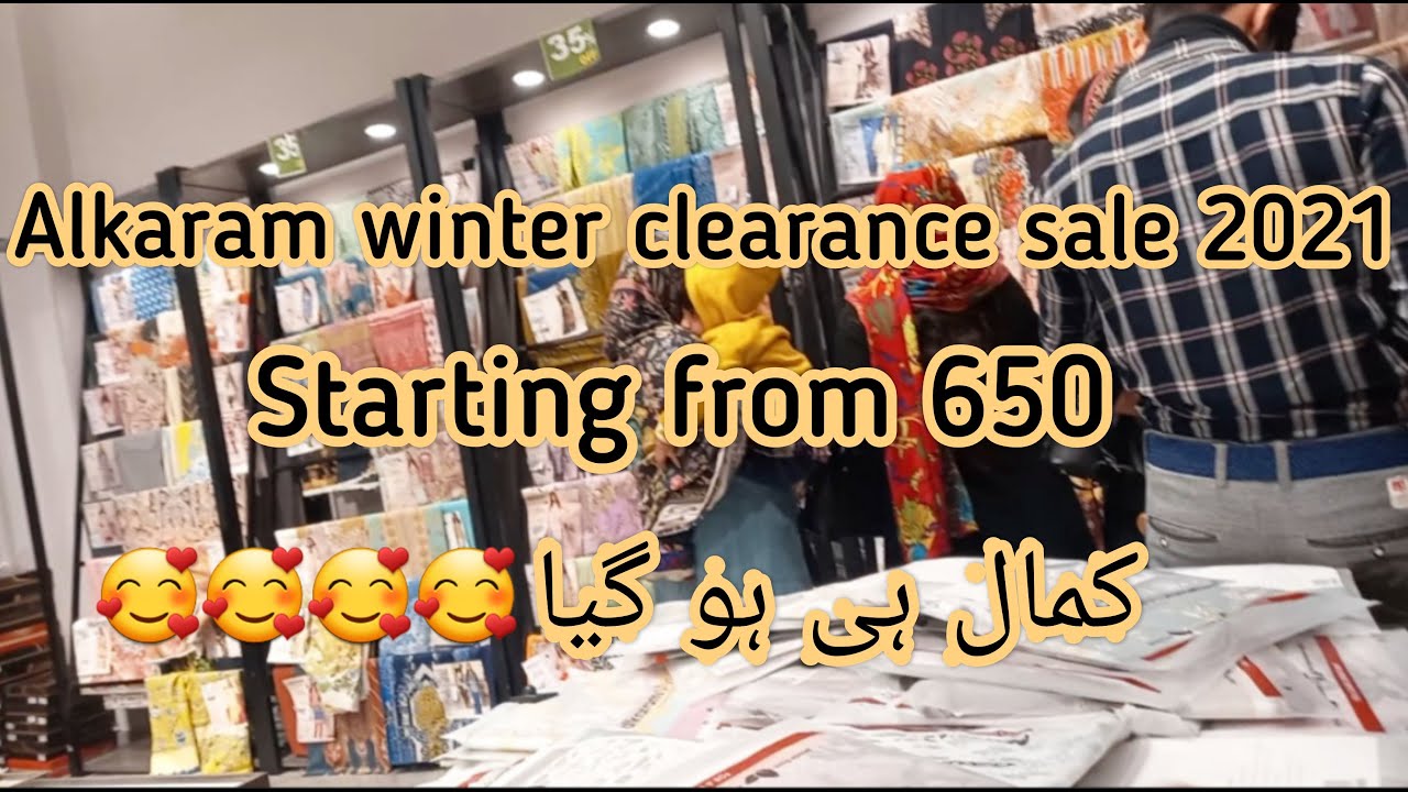 Alkaram studio sale 2021 Alkaram winter clearance sale 2021 starting