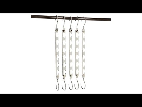 Video: Wardrobe Hanger: Metal Floor Hanger For 20 Clothes Hooks, Wardrobe With A Cover On Wheels