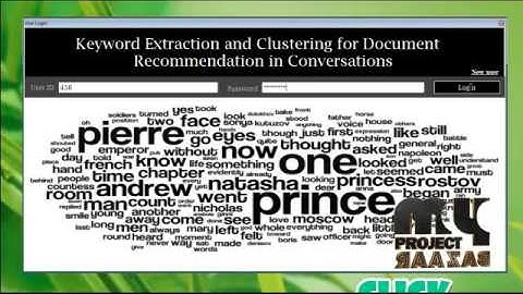 Keyword Extraction and Clustering for Document Recommendation in Conversations