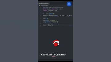 display calendar of current month using python #shorts #short