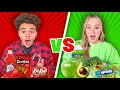 VLOGMAS Day 14: EATING ONLY RED AND GREEN FOODS FOR 24 HOURS!!
