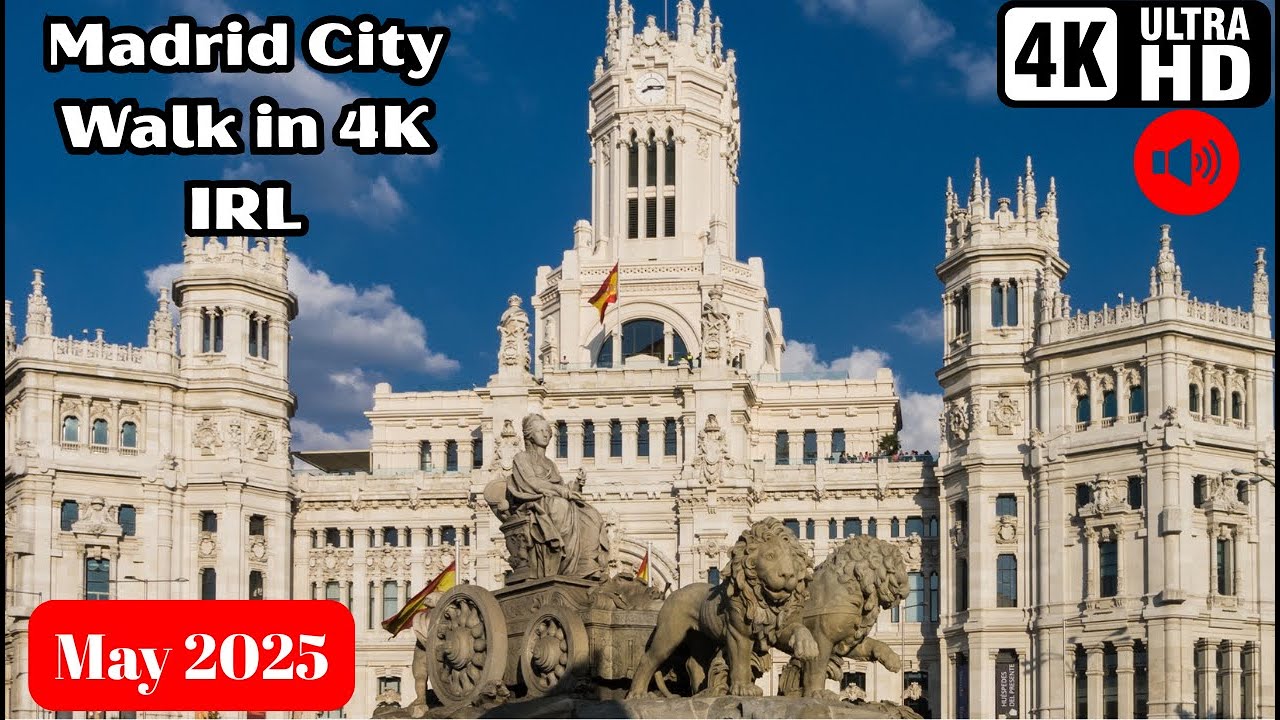 🚶 Madrid Walking Tour in 4K – Chueca, Alcalá, El Retiro & More | Full City Stroll with Captions**