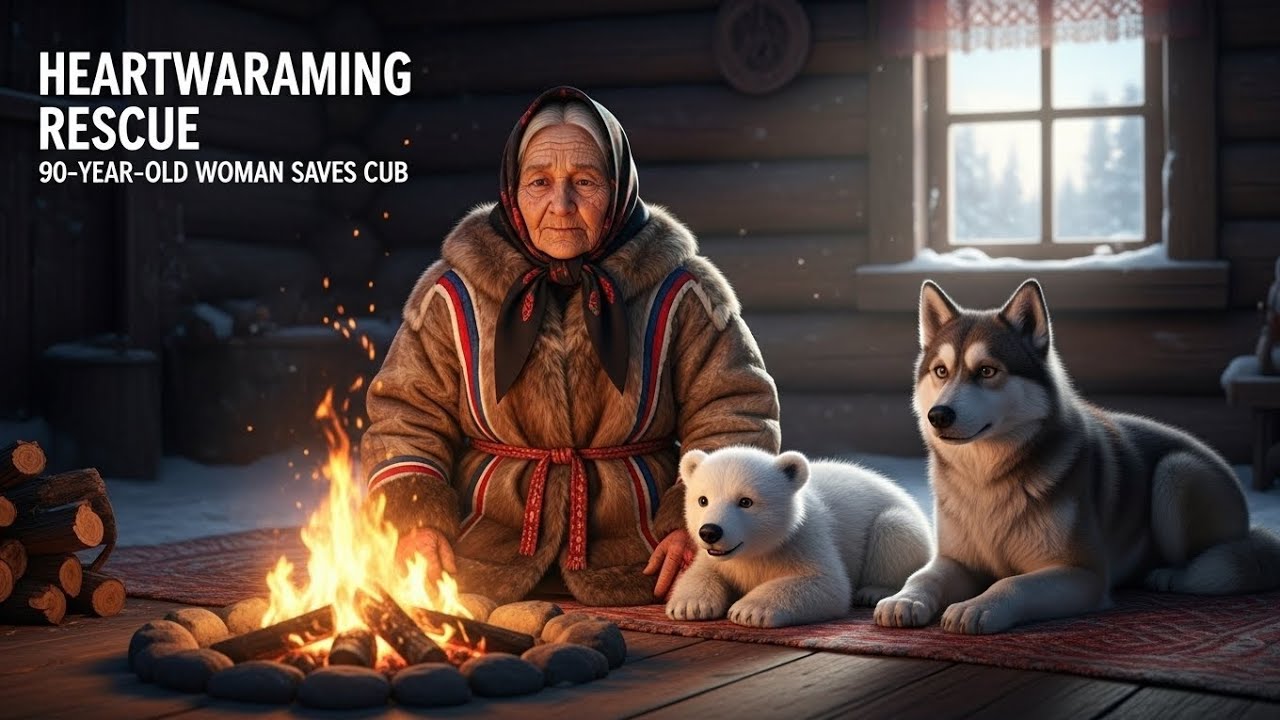 Old Women Rescue An Injured Polar Bear Cub