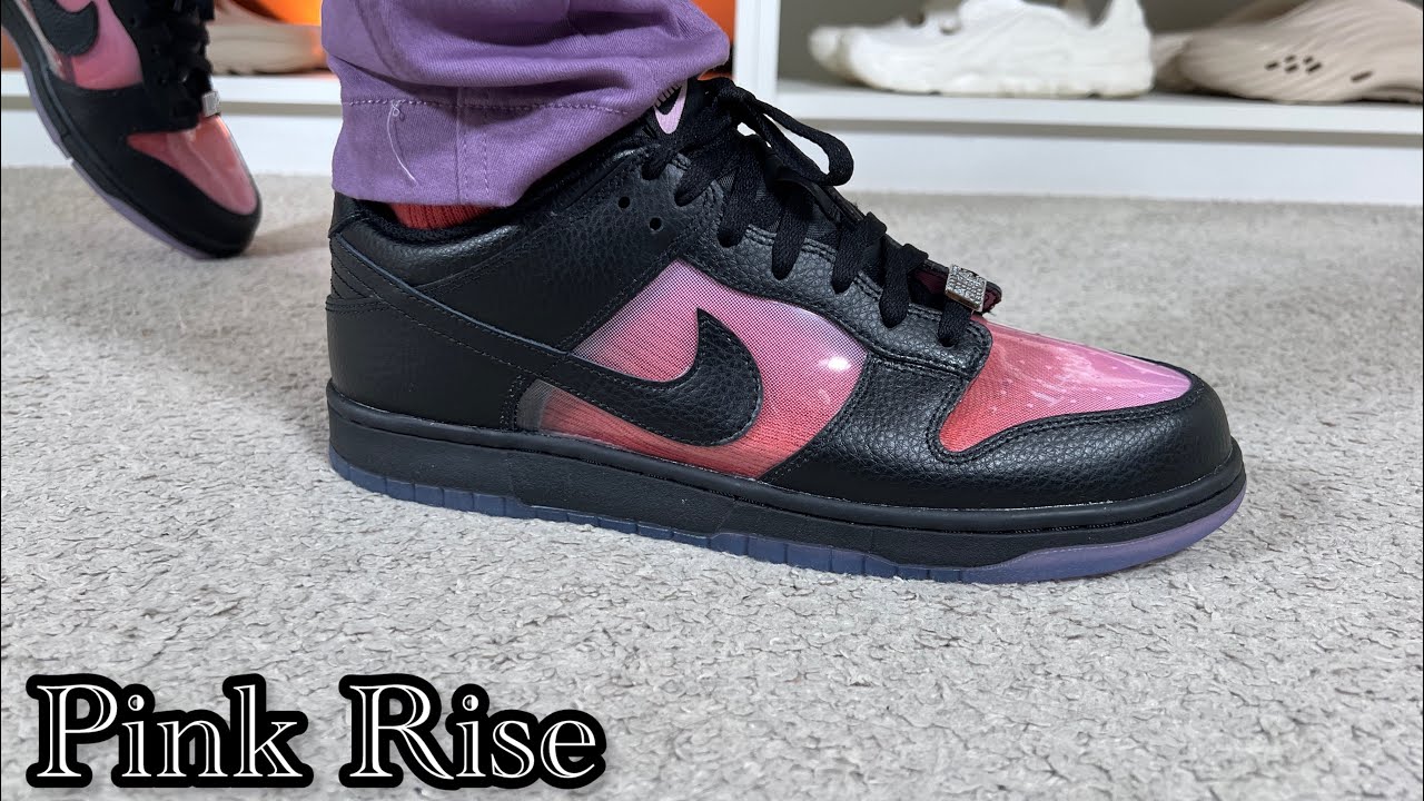 Nike Dunk Low Retro Premium Pink Rise Review& On foot - YouTube