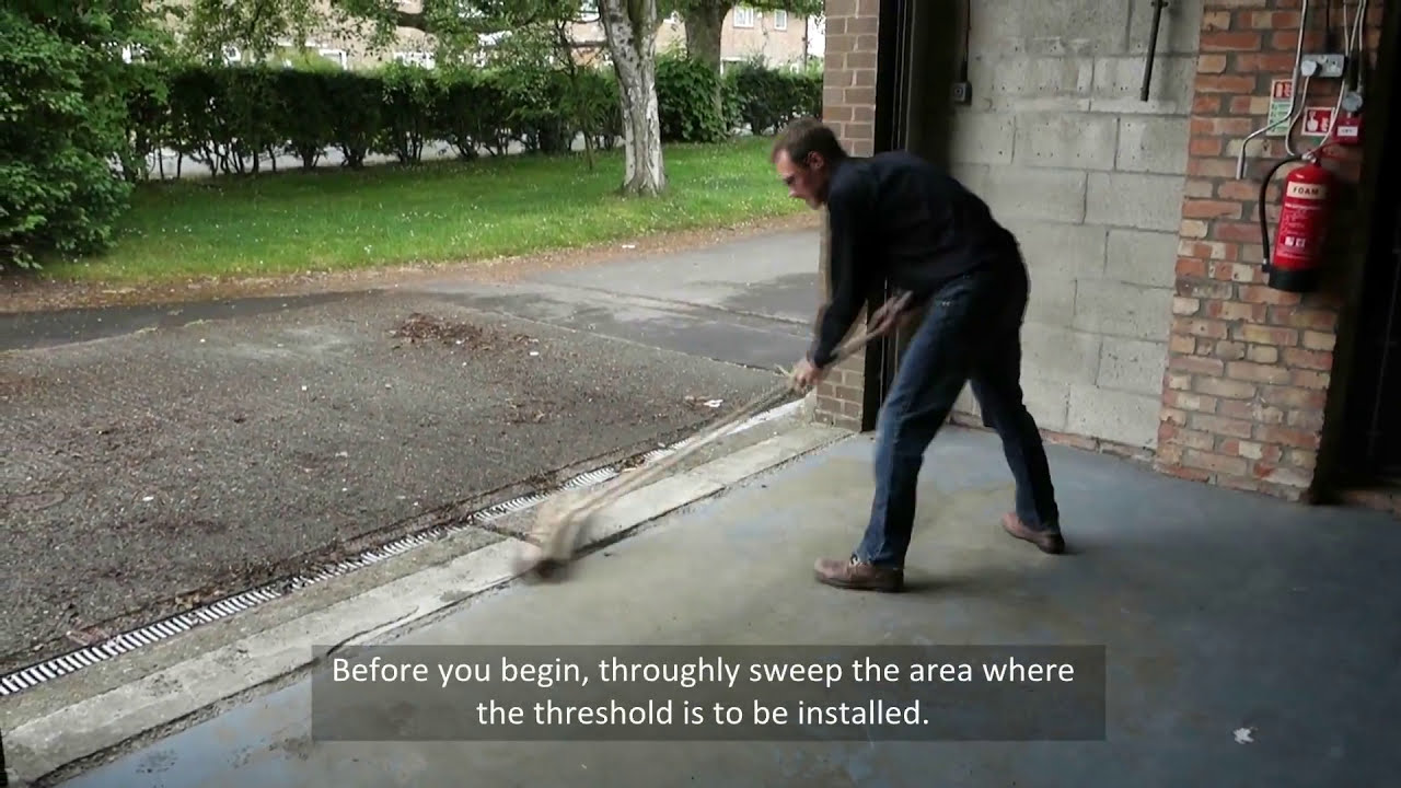 Garadry 0.59" (high) Commercial Threshold seal fitting instructions