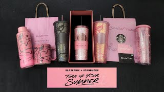 [Unboxing] BLACKPINK + STARBUCKS 'Turn Up Your Summer' collection (Inc. Rhinestones Cold Cup)