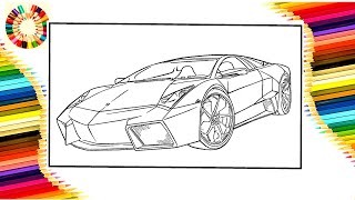 LAMBORGHINI SUPER FAST CAR COLORING PAGES Leat eq - Sunrise NCS Release