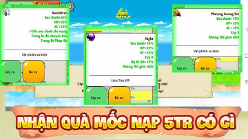 Ngọc Rồng Eco | Nhận quà mốc Nạp 5tr cải trang linh thú max chỉ số !