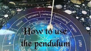 How to use pendulums and pendulum boards