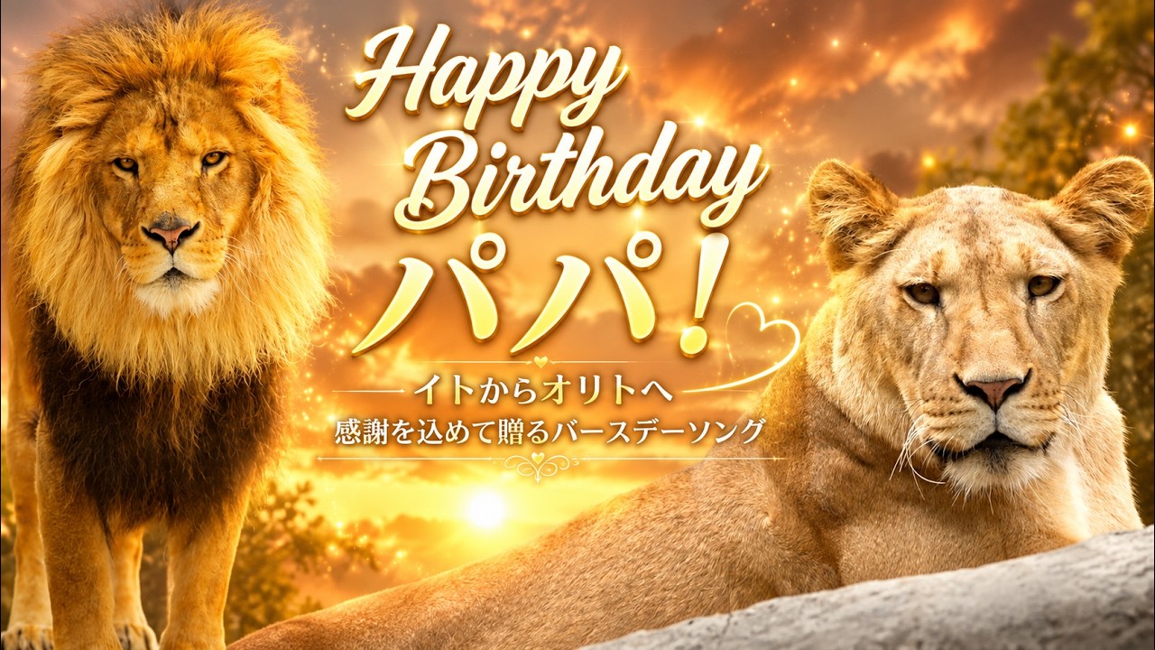 papa ぱぱ専用です happy birthday Happy Birthday, Dad] A One-of-a-Kind Birthday Song from Ito to