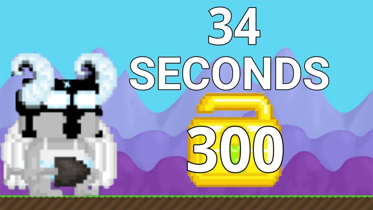 300 WL In 34 Seconds | Growtopia