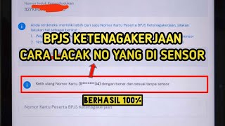 CARA LACAK NO BPJS KETENAGAKERJAAN YANG DISENSOR || BERHASIL..!!! screenshot 3