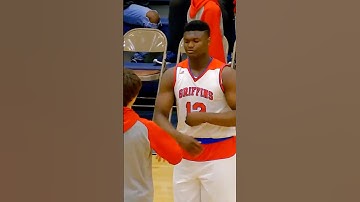 High school Zion was different 😤 @ballislife