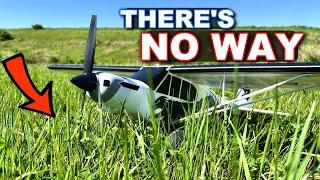 Tall Grass Field RC Airplane CHALLENGE!!!  FMS 1300mm PA18 Beginner RC plane