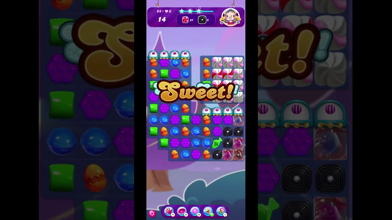 Candy Crush Saga Level 95 with Puzzle_Daddy_No boosters - YouTube