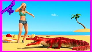 Angry Crocodile 2020 City Attack Simulator Android gameplay screenshot 1