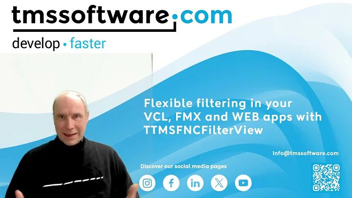 Flexible filtering in your VCL, FMX and WEB apps with TTMSFNCFilterView