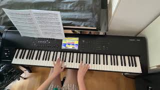 Elsa Isolda playing my Korg Kronos 3