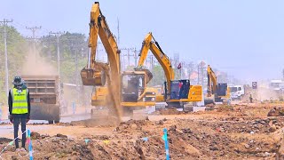 Excavator Operator With Extreme Skills Doing a Perfect Job / Amazing Caterpillar Excavator Working by Bulldozer Working Group 796 views 9 days ago 6 minutes, 2 seconds