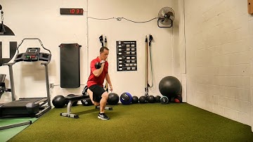 Bulgarian Split Squat - Single Arm Kettlebell Front Rack Ipsilateral